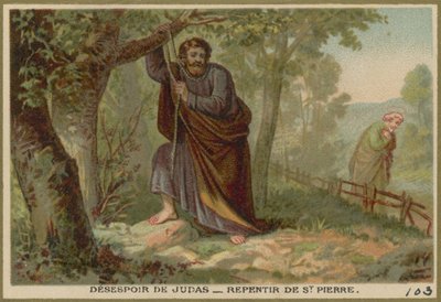 Despair of Judas - Sankt Peters omvendelse av French School
