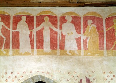 Detalj av Dødedansen, ca. 1460 av French School