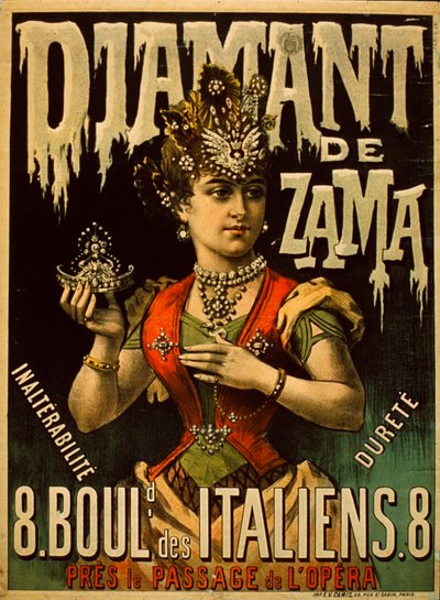 Zama Diamond-plakat av French School