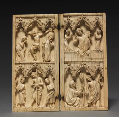 Diptych: Scenes from the Passion and Afterlife of Christ, ca. 1330-1350 av French School