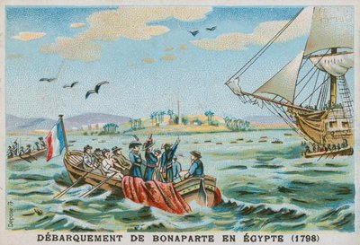 Landstigning av Napoleon i Egypt, 1798 av French School