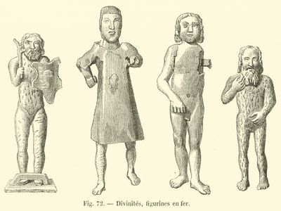 Guddommer, jernfigurer av French School