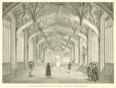 Divinity School, Bodleian Library, Oxford (gravering) av French School