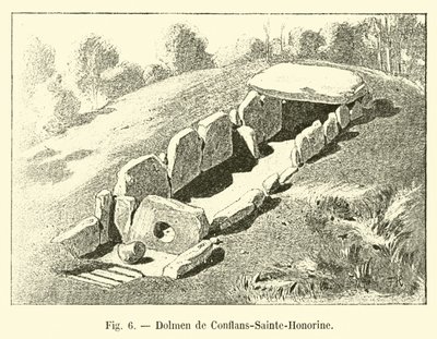 Dolmen fra Conflans-Sainte-Honorine av French School