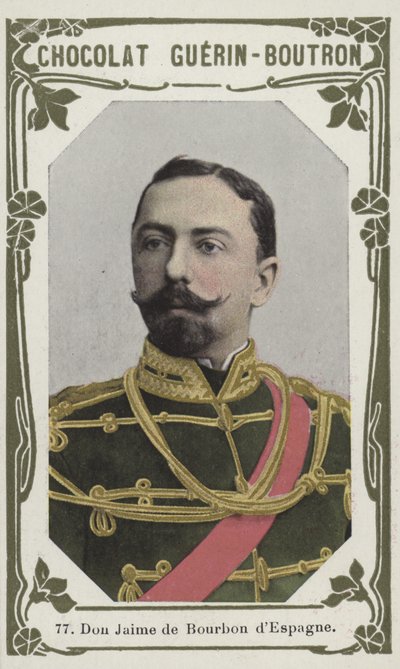Don Jaime de Bourbon dEspagne (farget bilde) av French School
