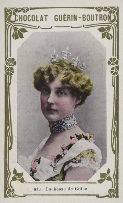 Hertuginne av Guise (farget bilde) av French School