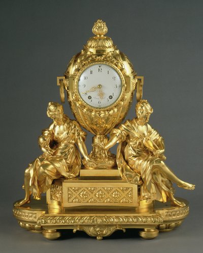 Tidlig Louis XVI Mantel Clock, ca. 1765 (ormolu) av French School