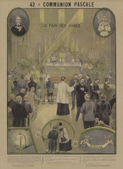 påske nattverd (farge litho) av French School