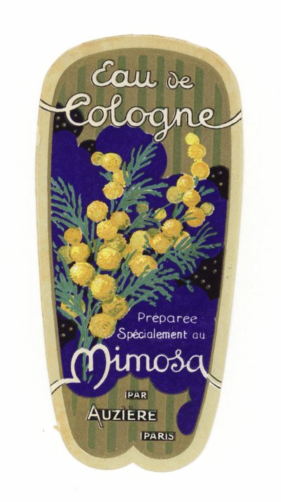 Eau de Cologne-etikett, Mimosa av French School