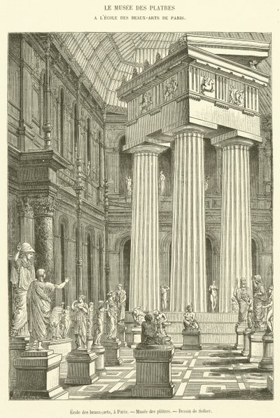 School of Fine Arts, i Paris, Musee des Platres (gravering) av French School