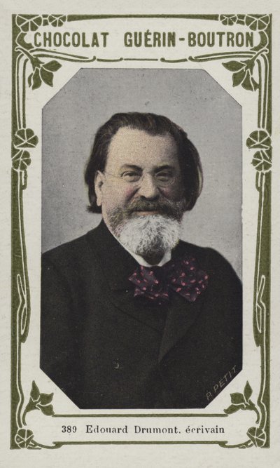 Edouard Drumont, ecrivain (farget bilde) av French School