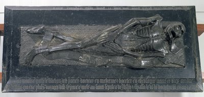 Skulptur av Guillaume Lefranchois (d.1446) kjent som Potier, Doctor and Canon of Bethune, 1446 av French School