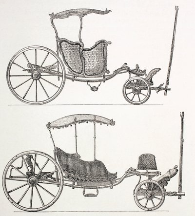 Franske vogner fra det attende århundre, 1875 av French School
