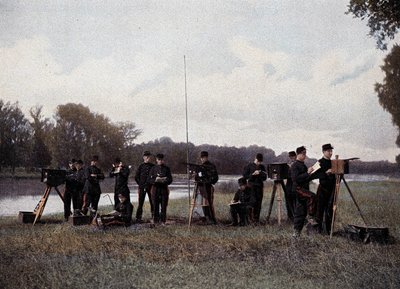 Elektrisk og optisk telegrafi - i "" Military Album"" av French School