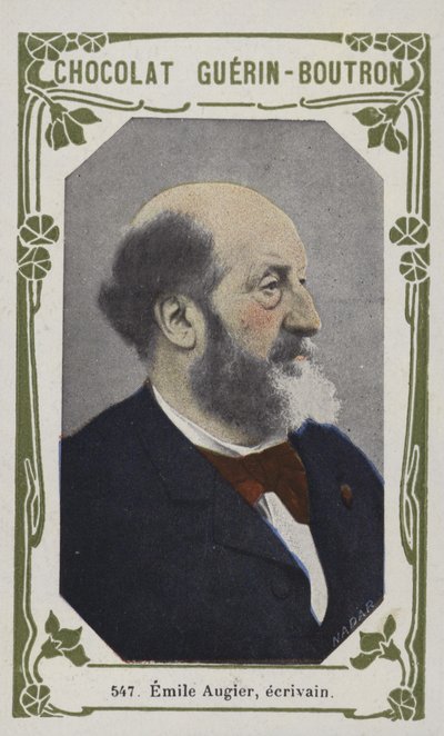 Emile Augier, forfatter (farget bilde) av French School