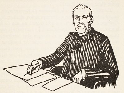 Emile Boutroux, kopi av Boris Mestchersky (d.1957), illustrasjon fra Histoire de la Nation Francaise, Sciences, Volumes I & II, av Gabriel Hanotaux (1853-1944), 1924 av French School