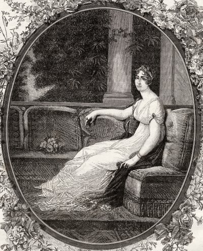 Keiserinne Josephine, fra 'Histoire de la Revolution Francaise' av Louis Blanc (1811-82) av French School