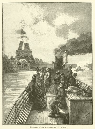 Med elvebåt nær Pont d