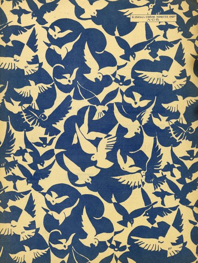 Sluttpapir fra Art-Gout_Beaute, ca. 1920-tallet (sjablongtrykk) av French School
