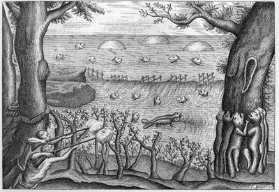 Gravering av 1738 i "The Adventures of Claude Lebeau" (Sr c Le Beau) 1738. av French School