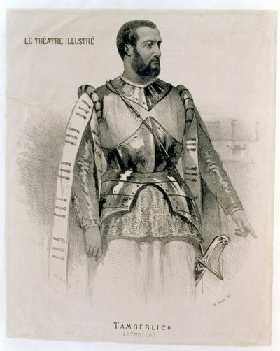 Enrico Tamberlick som Othello, fra The Illustrated Theatre av French School