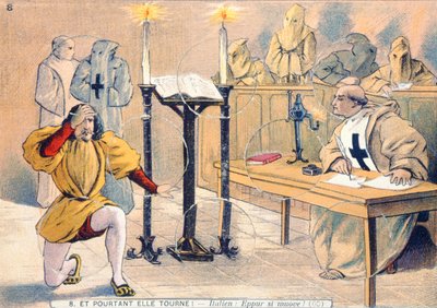 Likevel beveger det seg, Rettsaken mot Galileo Galilei (1564-1642) i 1633 av French School