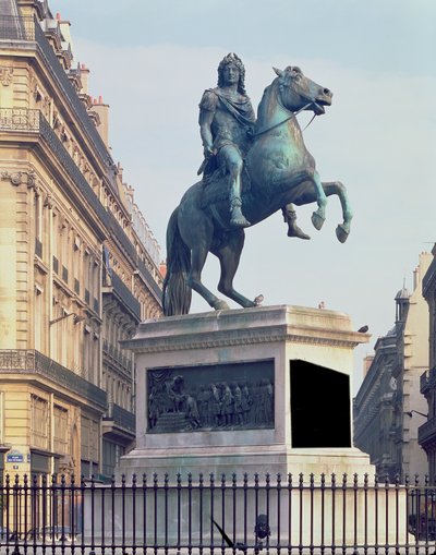 Rytterstatue av kong Ludvig XIV (1816-22) (bronse) av French School