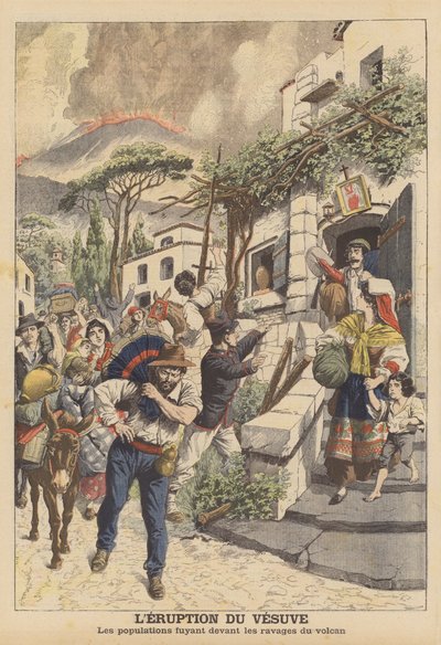 Ausbruch des Vesuvs von French School