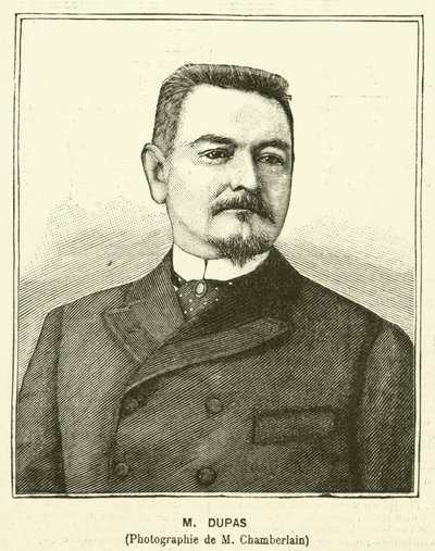 Eugene Dupas , fransk embetsmann (gravering) av French School