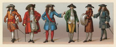 Europa XVII-XVIIIth Cent Costume av French School