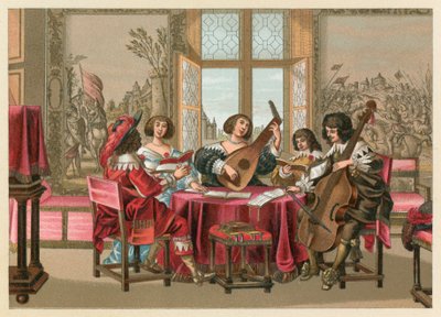 Europa XVIIth Cent Costume av French School