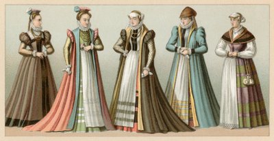 Europe XVIth Cent-kostyme av French School