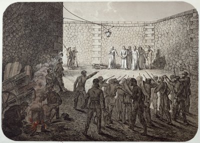 Henrettelse av gisler under kommunen, 1871 av French School