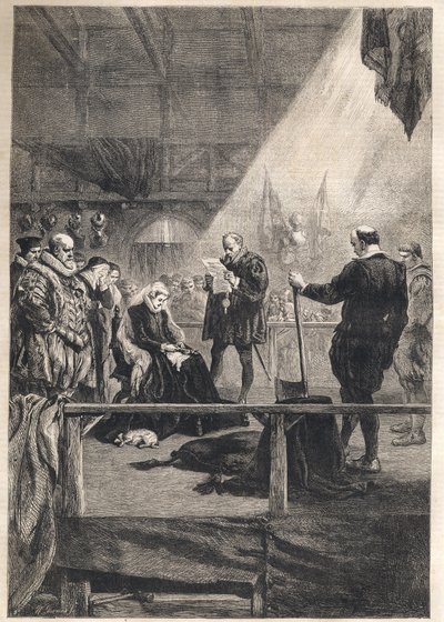 Execution of the Mary Queen of Scotland and Queen consort of France - av French School