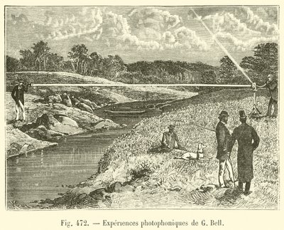 Opplev photophoniques de G Bell (gravering) av French School