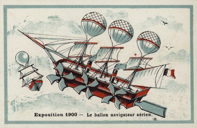 Utstilling 1900 - luftskip av French School