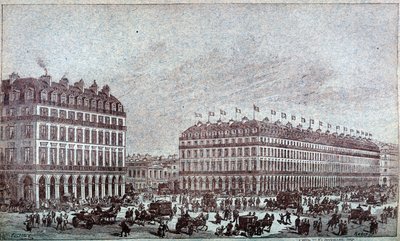 Utvendig utsikt over Louvre-varehusene av French School