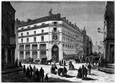 Utvendig visning av de nye butikkene i Grand Conde, i Paris, innviet 8. april av French School