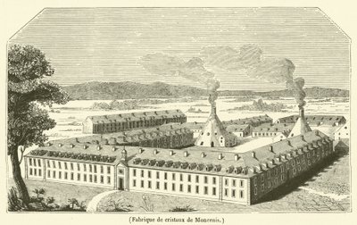 Moncenis krystallfabrikk (gravering) av French School