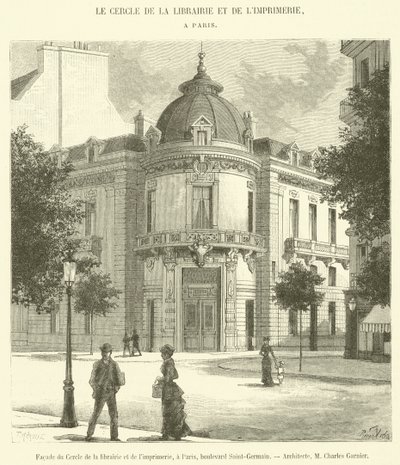 Fasade av Cercle de la Librairie et de l