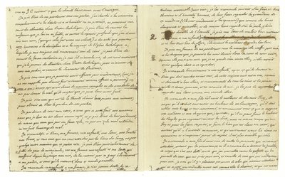 Faksimile av testamentet til Louis XVI av Frankrike av French School