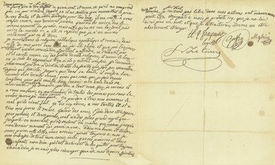 Faksimile av viljen til Marie Antoinette av French School