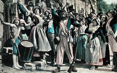 Farewell Song (Extract from a Silent Film), postkort fra tidlig på 1920-tallet (farge litho) av French School
