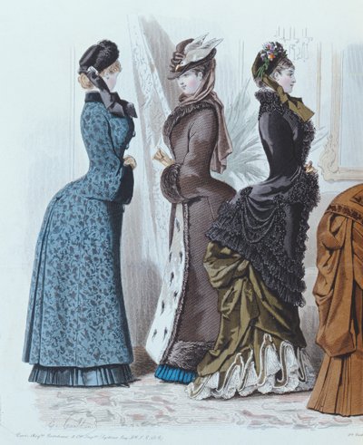 Motetallerken fra Le Moniteur de la Mode, 1882 av French School