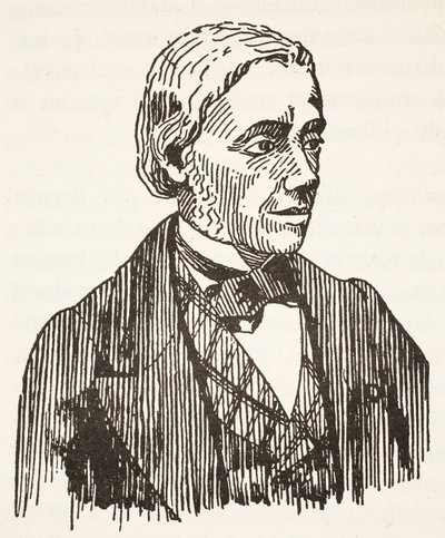 Felix Ravaisson, kopi av Boris Mestchersky (d.1957), illustrasjon fra Histoire de la Nation Francaise, Sciences, Volumes I & II, av Gabriel Hanotaux (1853-1944), 1924 av French School