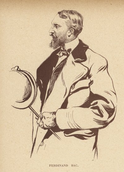 Ferdinand Bac , fransk tegneserieskaper (lito) av French School