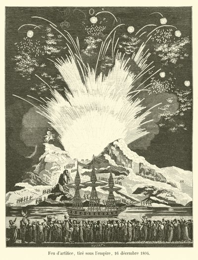 Fyrverkeri, avfyrt under imperiet, 16. desember 1804 av French School