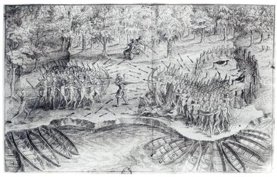Fighting of Hurons, fra 