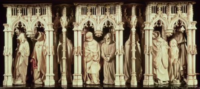 Figurer av munke fra graven til Filip den dristige, hertugen av Burgund (1342-1404), av Jean de Marville (d.1389), Claus Sluter (d.14056) og Claus de Werve (ca. 1380-1439), bestilt for klosteret o av French School
