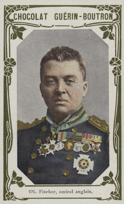 Fischer, britisk admiral (farget bilde) av French School
